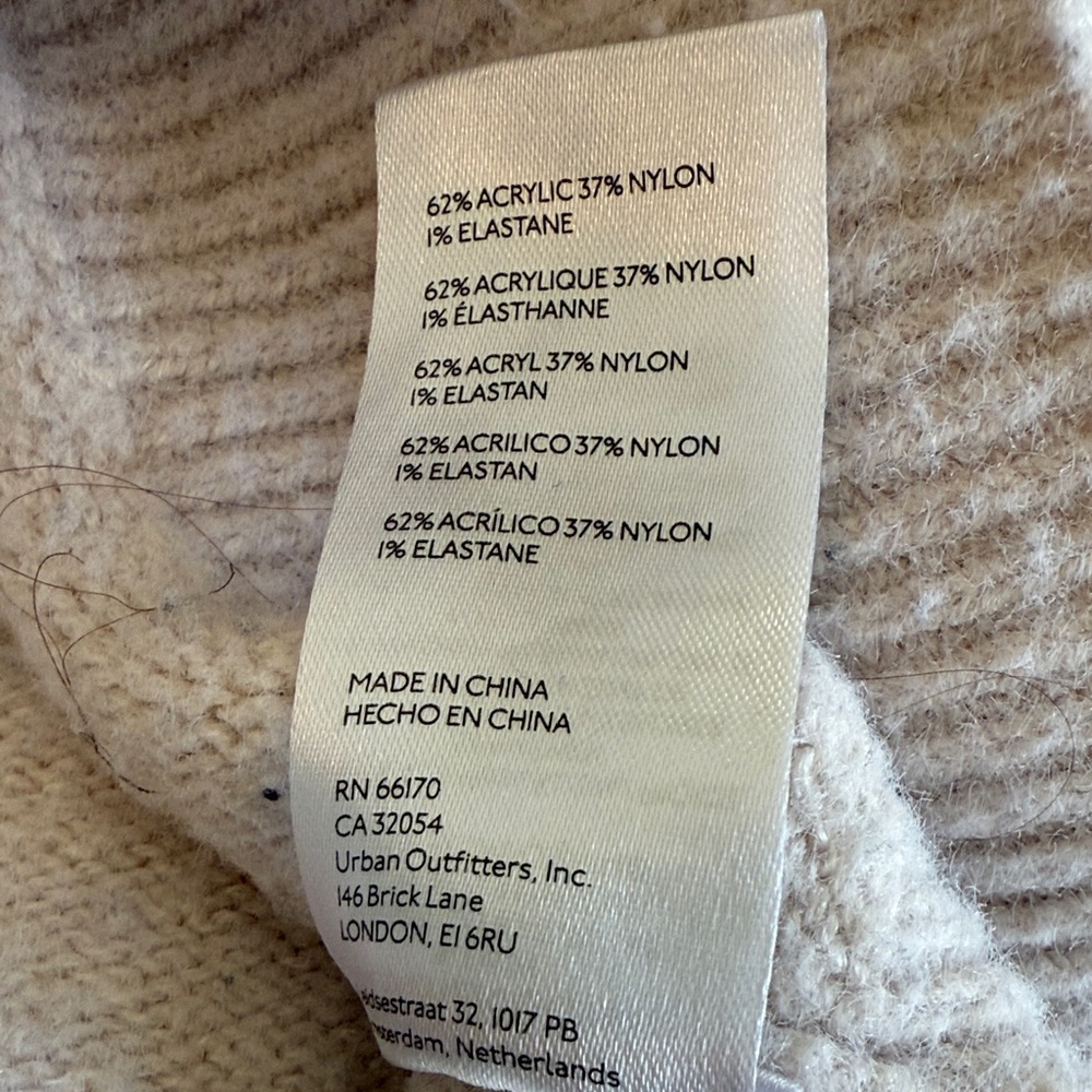 “Sunday Morning Knit” Urban Outfitters Fuzzy Cream Cardigan - Picture 9 of 10